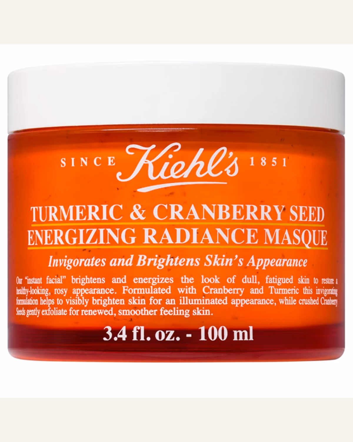 Kiehl’s Turmeric & Cranberry Seed Energizing Radiance Mask, фотография упаковки