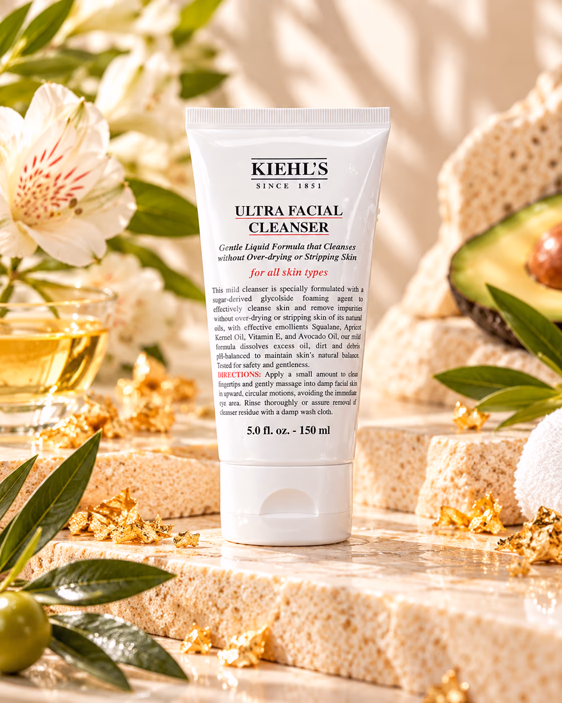 Kiehl’s Ultra Facial Cleanser, интерьерная фотография упаковки