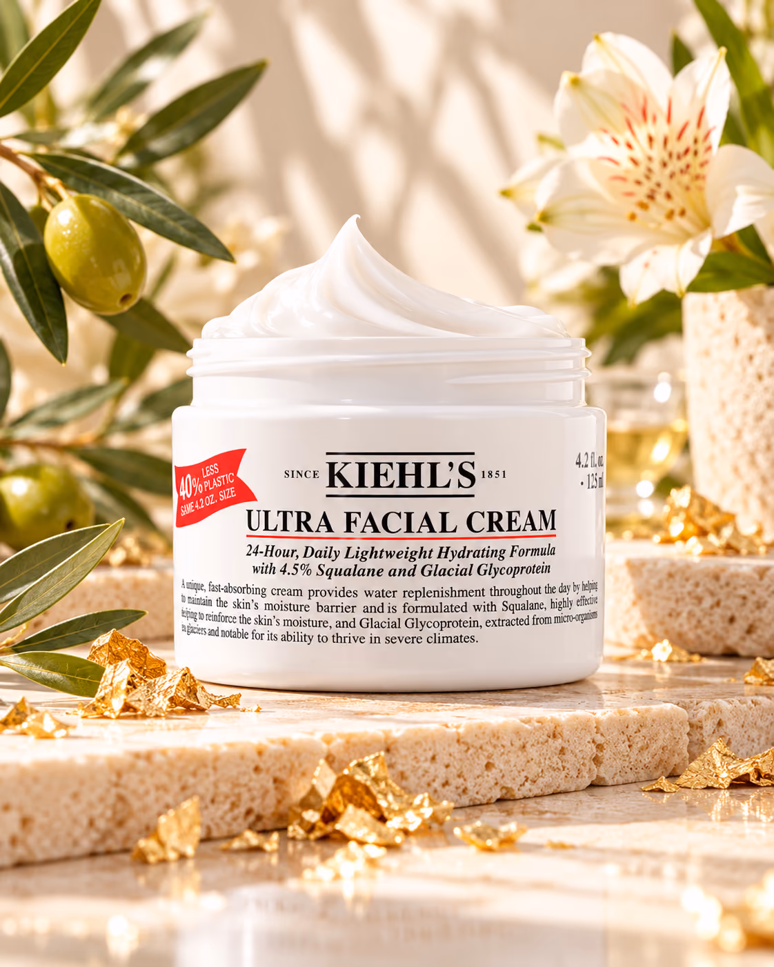 Kiehl’s Ultra Facial Cream, интерьерная фотография упаковки