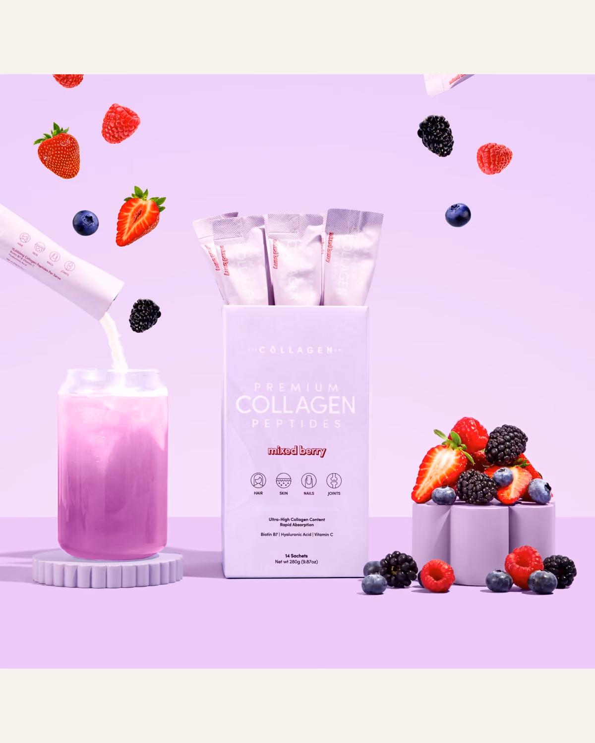 The Collagen Co. Premium Collagen Peptides — Mixed Berry, фотография упаковки