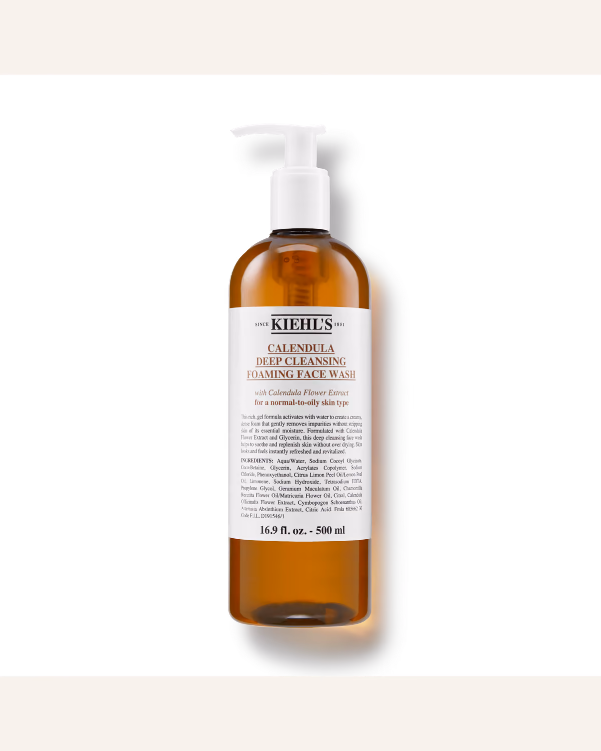 Kiehl’s Calendula Deep Cleansing Foaming Face Wash, фотография упаковки