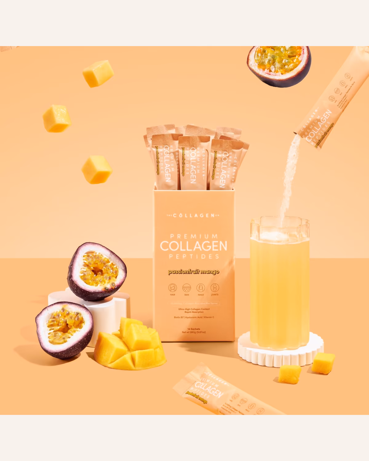 The Collagen Co. Premium Collagen Peptides — Passionfruit Mango, фотография упаковки